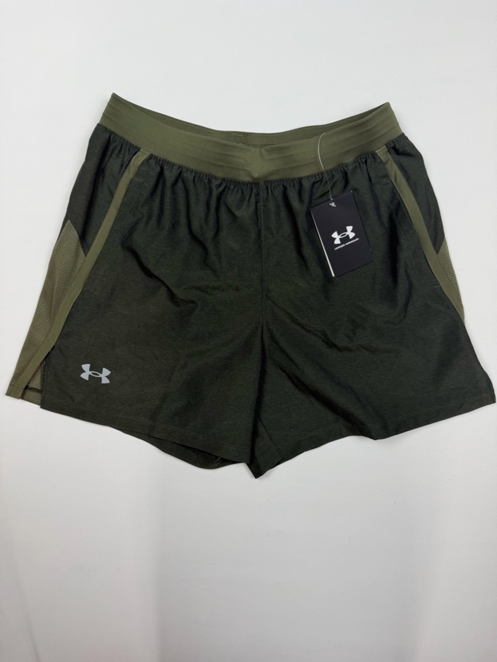 Under Armour Men's AVY Olive Green Performance Shorts